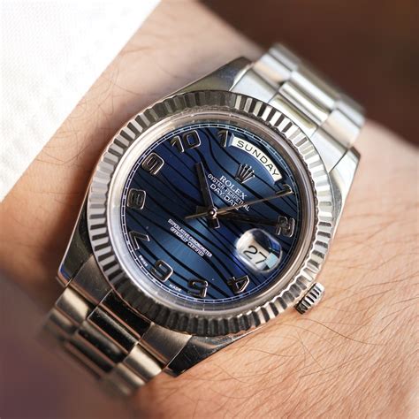 rolex day date blue waves|rolex day date configurator.